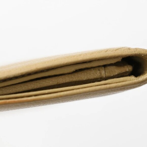 Chanel Beige Calf Leather CC Button Line Long Flap Wallet - Picture 3 of 16